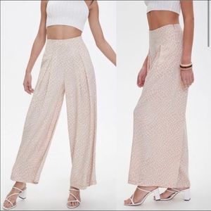 SOLD - NWT Giraffe Print Wide Leg Pants